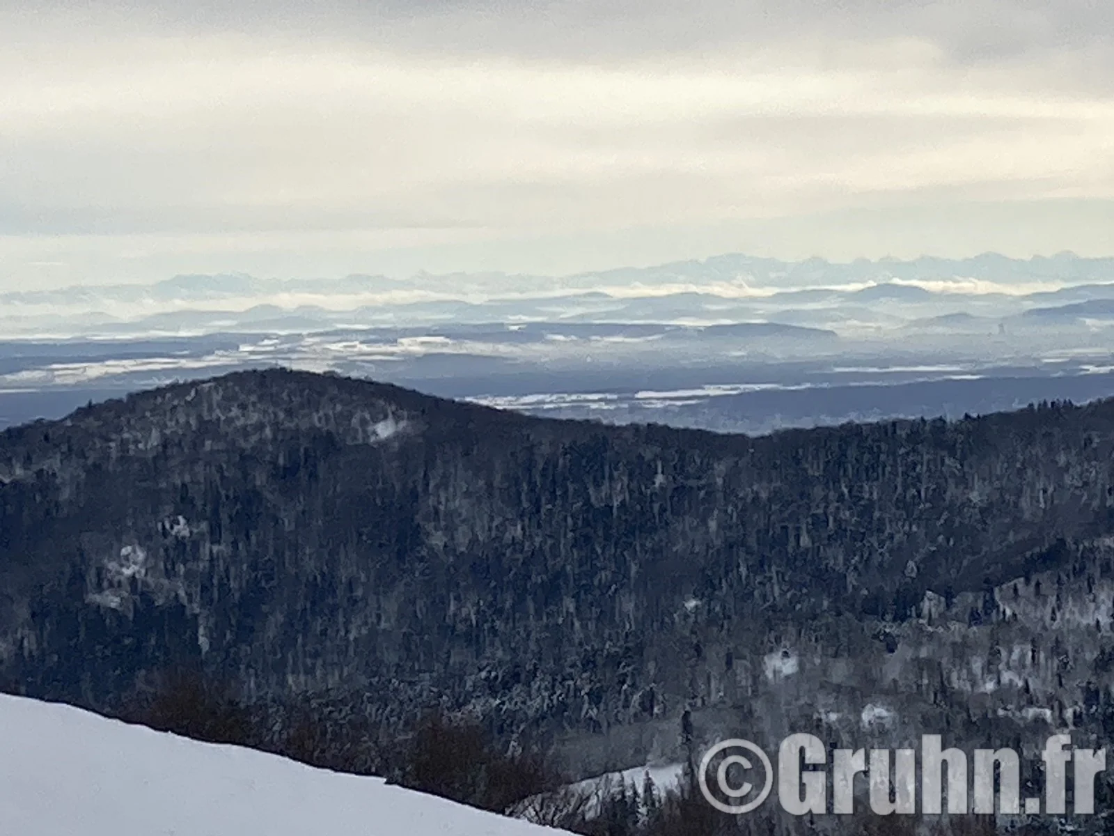Vue sur les alpes !