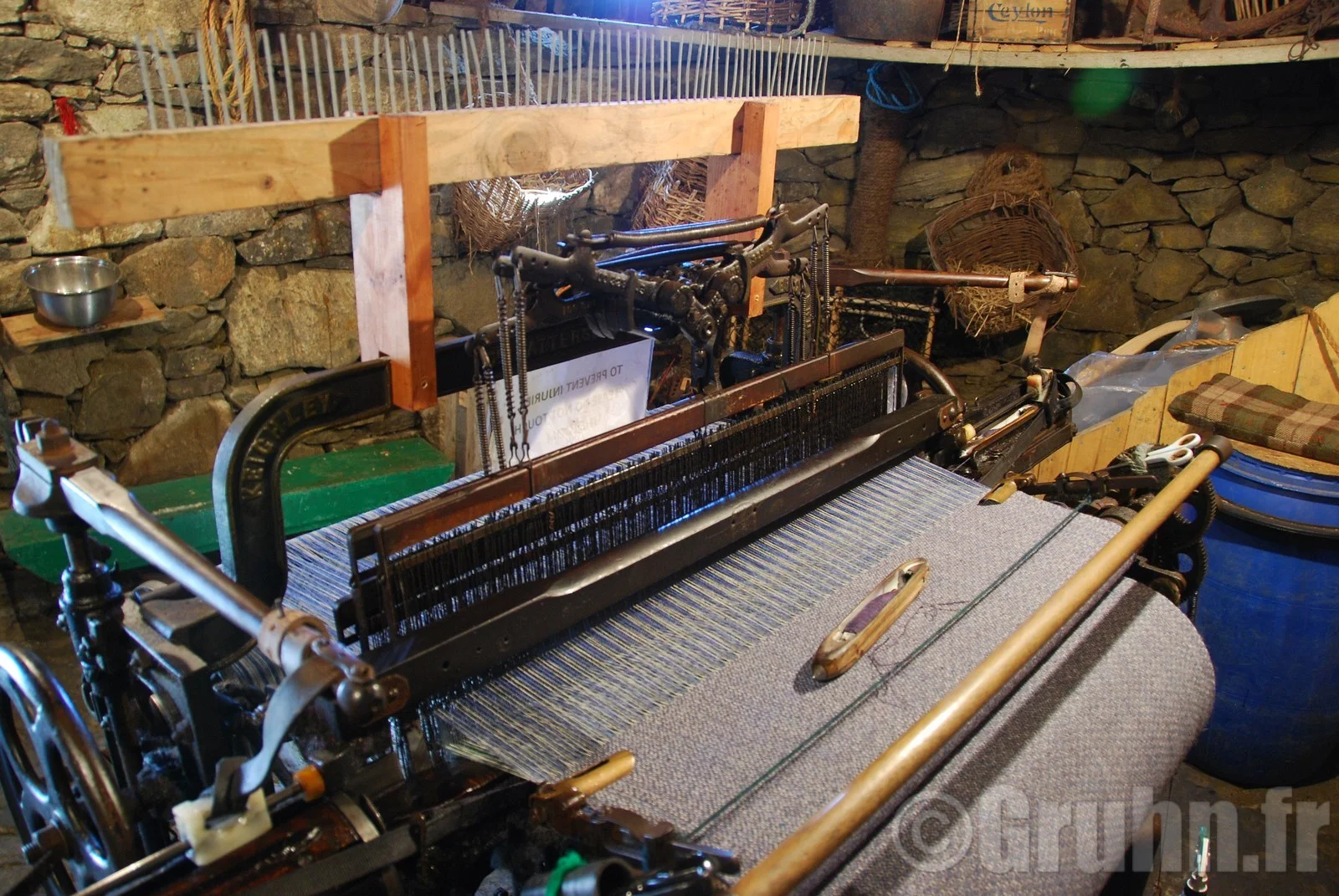 Metier a tisser du Harris tweed