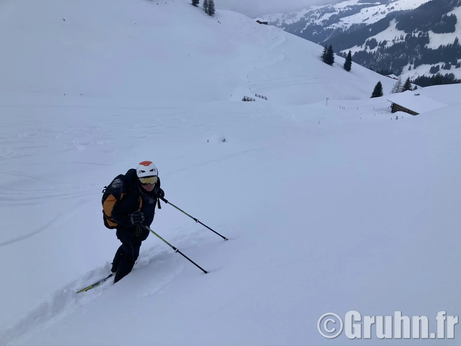 Dans la poudreuse !
