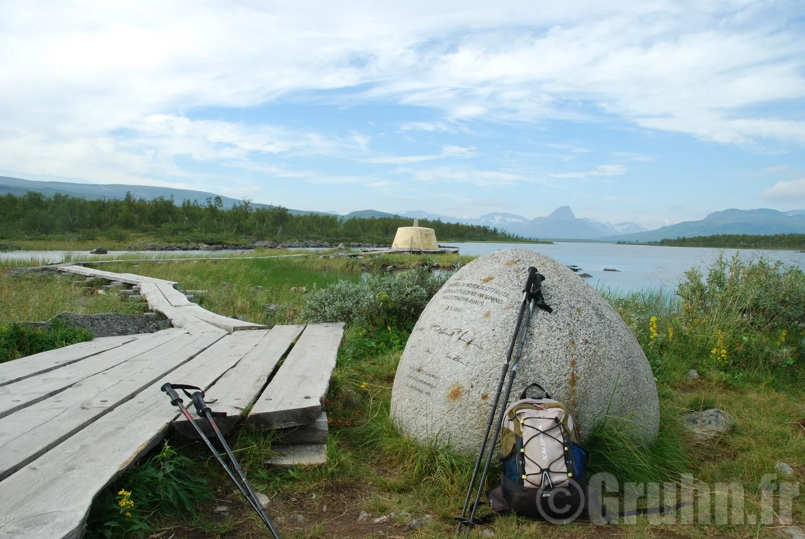 Treriksroysa A la croisée de la Suede,de la Finlande et de la Norvège